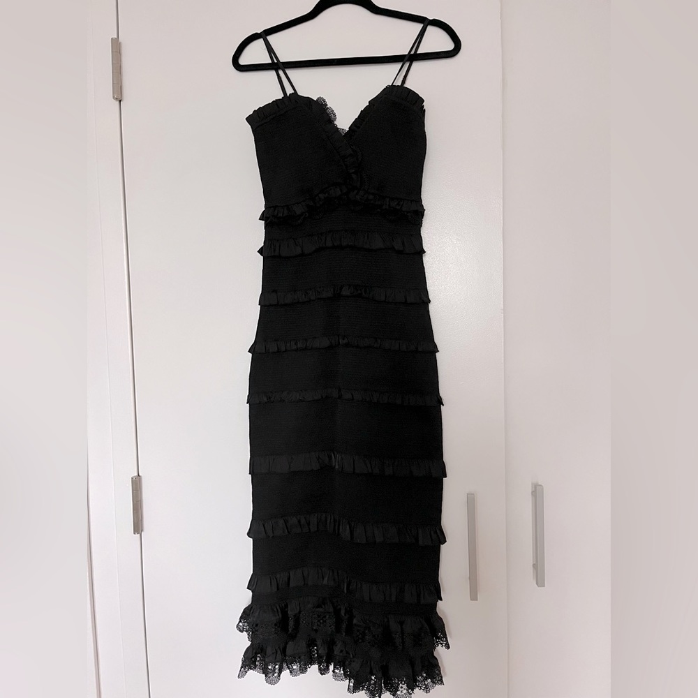 V. Chapman Narcisse dress in black, size 4, worn once